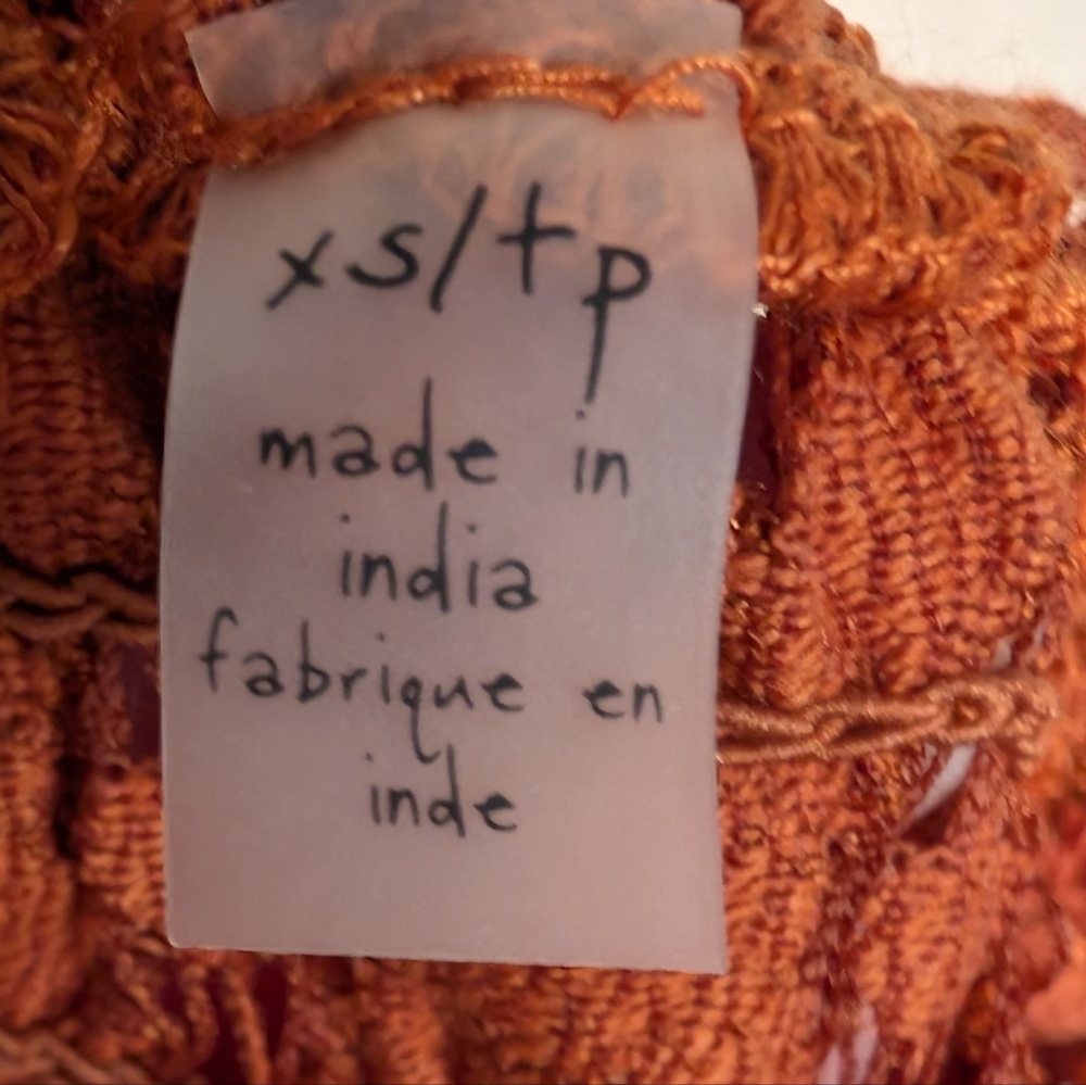 Intimately Free People Adella Ochre Dress. Asymmetrical Hem. Lace Detailing - Picture 7 of 15